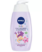 Nivea Kids żel do mycia ciała i włosów 2w1 zapach owocowych żelków 500 ml 1000