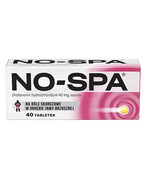 No-Spa 40 mg na ból brzucha, skurcze 40 tabletek 20