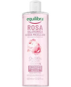 Equilibra Rosa delikatnie oczyszczająca różana woda micelarna z kwasem hialuronowym do demakijażu 400 ml 1000