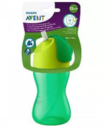 Avent Philips zielony kubek z giętką słomką 300 ml dla dzieci 12m+ [SCF798/01] 1000