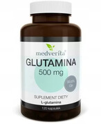 Medverita glutamina 500 mg 120 kapsułek 1000