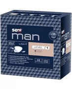Seni Man Light Level 1 wkładki urologiczne dla mężczyzn 15 sztuk 1000