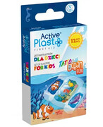 ActivePlast Zestaw plastrów dla dzieci Tattoo Ocean Fun 12 sztuk 1000