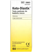 Keto-Diastix testy paskowe do badania moczu 50 sztuk 1000