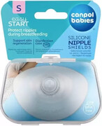Canpol Babies EasyStart silikonowe osłonki na piersi rozmiar S 2 sztuki [18/602] 1000