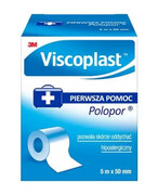 VIscoplast Pierwsza pomoc Polopor przylepiec włókninowy 5m x 50mm 1 sztuka 1000
