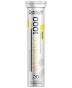 OstroVit Vitamin C 1000 lemon 20 tabetek musujących 1000