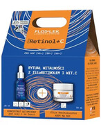 Flos-Lek fitoRetinol+C Pro Age Koncentrat witaminowy pod oczy i na twarz 30 ml + krem na noc 50 ml [ZESTAW] 1000