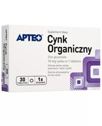 Apteo Cynk organiczny 30 tabletek 1000