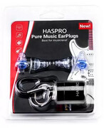 Zatyczki do uszu wielorazowe Haspro Pure Music EarPlugs blue 2 pary 1000