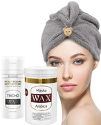 Pilomax Wax Tricho maska przyspieszająca wzrost włosów 480 ml + Pilomax WAX Arabica maska do włosów farbowanych ciemnych 480 g [ZESTAW] 0