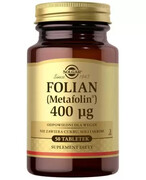 SOLGAR Folian (Metafolin) 400µg 50 tabletek 1000