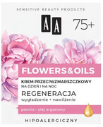 AA 75+ Flowers&Oils krem przeciwzmarszczkowy na dzień i na noc 50 ml 0