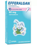 Efferalgan 80 mg czopki doodbytnicze 10 sztuk 20