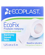 EcoPlast EcoFix Plus przylepiec medyczny tkaninowy 1,25x 500cm 1000