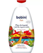 Bobini Fun płyn do kąpieli i żel do mycia o zapachu truskawek 500 ml 1000