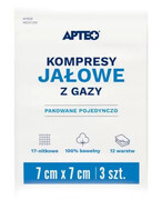 Apteo Care Kompresy jałowe 7 cm x 7 cm 3 sztuk 1000