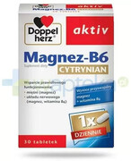 Doppelherz aktiv Magnez-B6 cytrynian 30 tabletek 1000