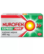 Nurofen Express Forte 400mg 10 kapsułek miękkich 20