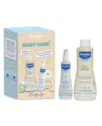 Mustela Baby Hair delikatny szampon 500 ml + odświeżający spray ułatwiający rozczesywanie 200 ml 1000