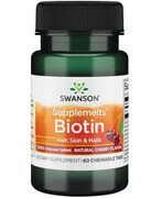 Swanson Biotyna 60 tabletek do ssania 1000
