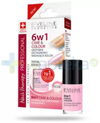 Eveline Nail Therapy 6 w 1 care & colour odżywka do paznokci nadająca kolor rose 5 ml 1000
