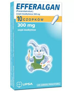 Efferalgan 300 mg czopki doodbytnicze 10 sztuk 20