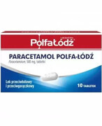 Paracetamol Polfa-Łódź 500 mg 10 tabletek 20