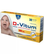 D-Vitum 400 j.m. witamina D dla niemowląt 30 kapsułek twist-off 1000