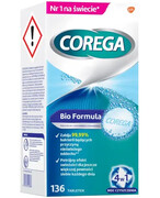 Corega Tabs Bio Formula tabletki do czyszczenia protez zębowych 136 sztuk 1000