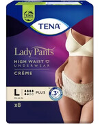 Tena Lady Pants Plus Creme damskie majtki chłonne rozmiar L 8 sztuk 1000