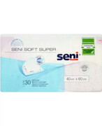 Seni Soft Super podkłady higieniczne 40cm x 60cm 30 sztuk 1000