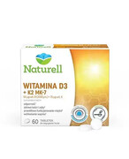 Naturell Witamina D3 + K2 MK-7 60 tabletek 1000
