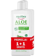 Equilibra aloesowy szampon do włosów nawilżający 2 x 250 ml [ZESTAW] 1000