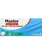 Maalox 400 mg+400 mg 20 tabletek 20