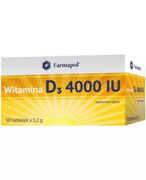 Witamina D3 4000 IU 50 tabletek 1000