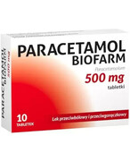 Biofarm Paracetamol 500 mg 10 tabletek 20