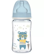 Canpol Babies EasyStart Bonjour Paris butelka szeroka antykolkowa niebieska 240 ml [35/232_blu] 1000
