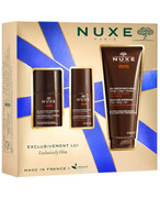 Nuxe Men wielofunkcyjny żel nawilżający do twarzy 50 ml + dezodorant roll-on 50 ml + wielofunkcyjny żel pod prysznic 200 ml [ZESTAW] 1000