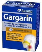 Gargarin proszek do sporządzania roztworu do płukania gardła 6x 5 g 20