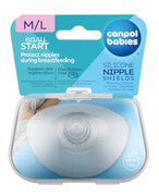 Canpol Babies osłonki na piersi silikonowe M/L standard 2 sztuki [18/603] 1000