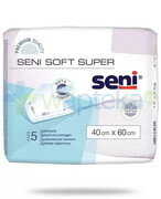 Seni Soft Super podkłady higieniczne 40cm x 60cm 5 sztuk 1000