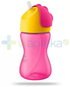 Avent Philips różowy kubek z giętką słomką 300 ml dla dzieci 12m+ [SCF798/02] 1000