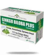 Domowa Apteczka Ginkgo Biloba Plus 48 tabletek 1000
