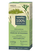 Venita 100% Vegan Care wegański szampon w proszku ze skrzypem i czerwoną glinką 100 g 1000