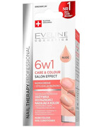 Eveline Nail Therapy 6w1 care & colour Skoncentrowana odżywka do paznokci nadająca kolor 5 ml 1000
