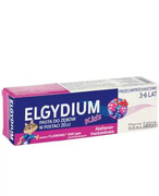 Elgydium Kids przeciwpróchnicowa pasta do zębów dla dzieci 3-6 lat malinowo-truskawkowa 50 ml 1000