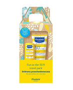 Mustela Fun In The Sun Travel Pack sztyft przeciwsłoneczny SPF 50 9 ml + mleczko przeciwsłoneczne SPF 50+ 40 ml [ZESTAW] 0