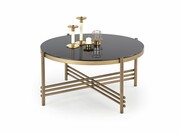 ISMENA ława stelaż - złoty, blat - czarny Halmar