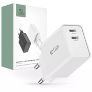 Ładowarka sieciowa Tech-protect c35w 2-port network charger PD35w white 4kom.pl 70279-uniw